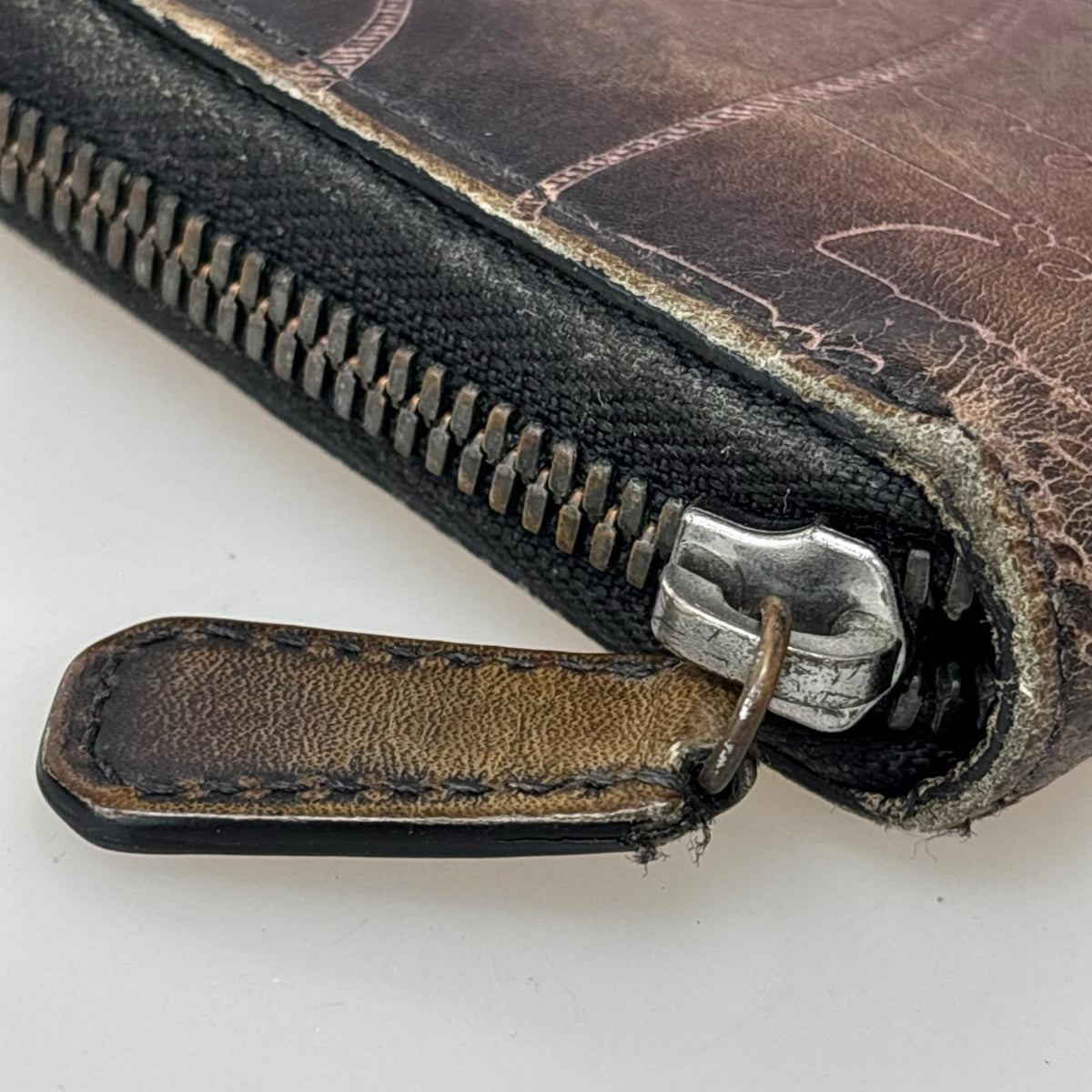 長財布 berluti ｲﾀｳﾊﾞ ｶﾘｸﾞﾗﾌｨｰ ブラウン