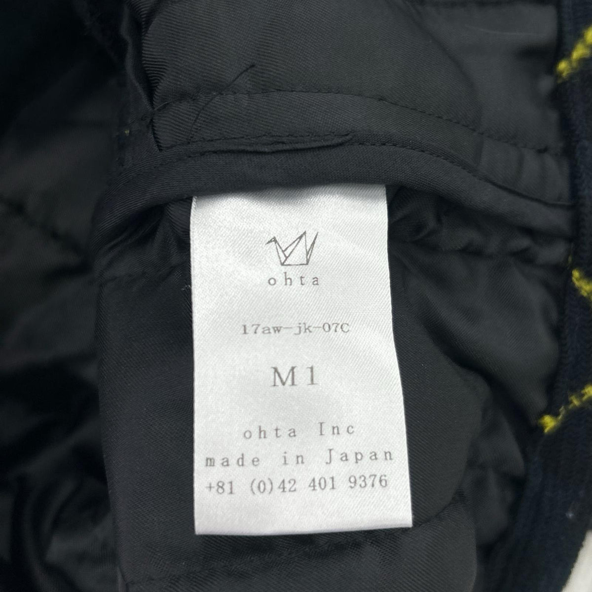 ジャケット 17AW ﾁｪｯｸｼﾞｬｹｯﾄ ｳｰﾙ 濃緑 (M1)