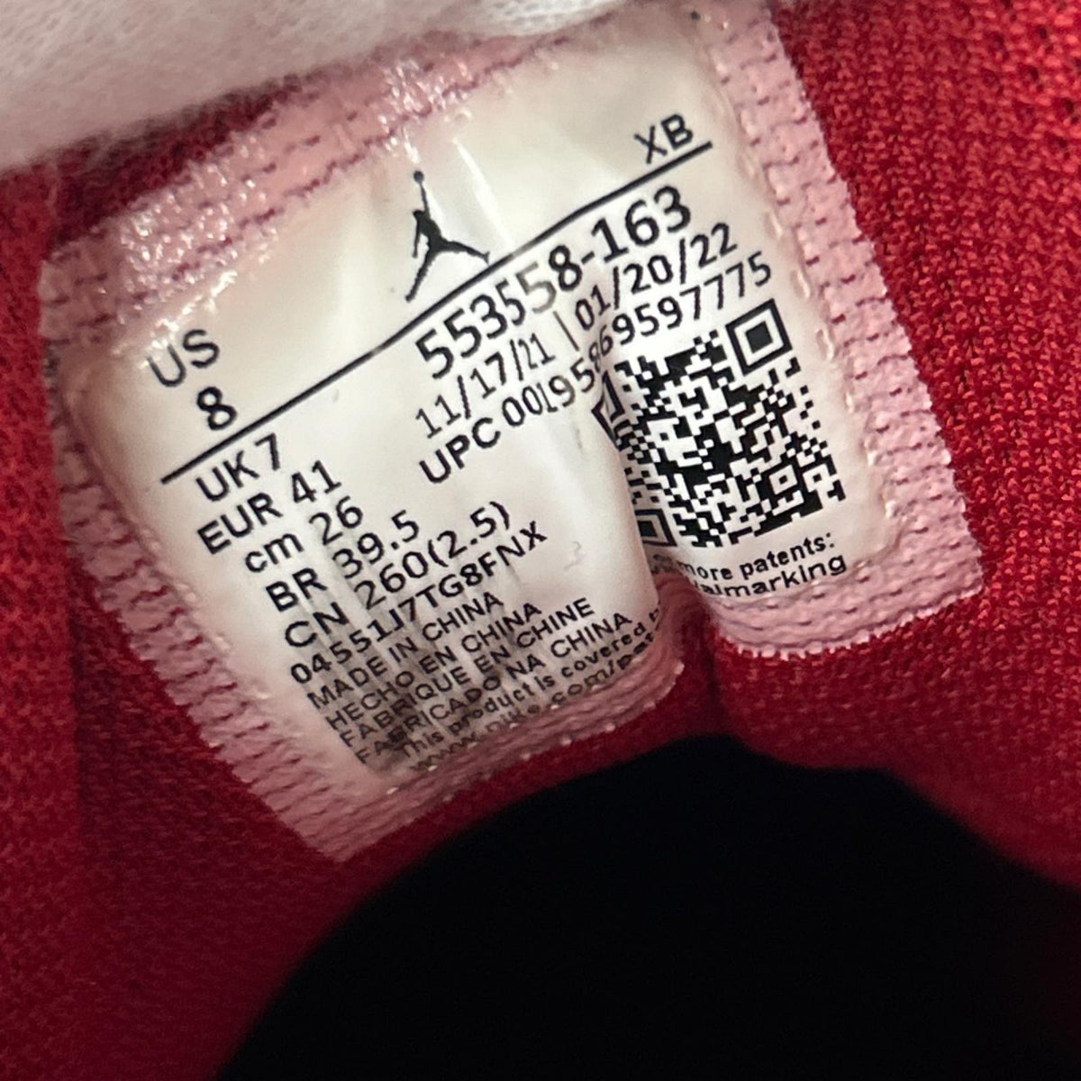 スニーカー Air Jordan 1 Low 553558-163 (26.0) 26cm (US8 UK7 1/2 EU42)