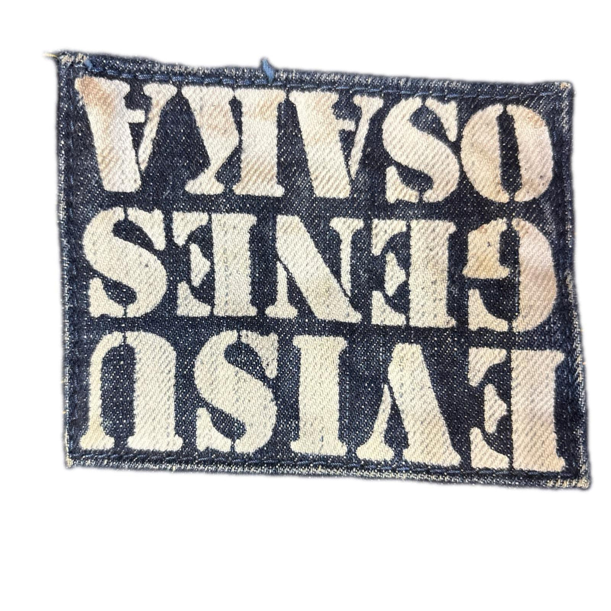 デニムパンツ ｶﾓﾒ×家紋刺繍 ﾃﾞﾆﾑﾊﾟﾝﾂ (W34) 34 ネイビー