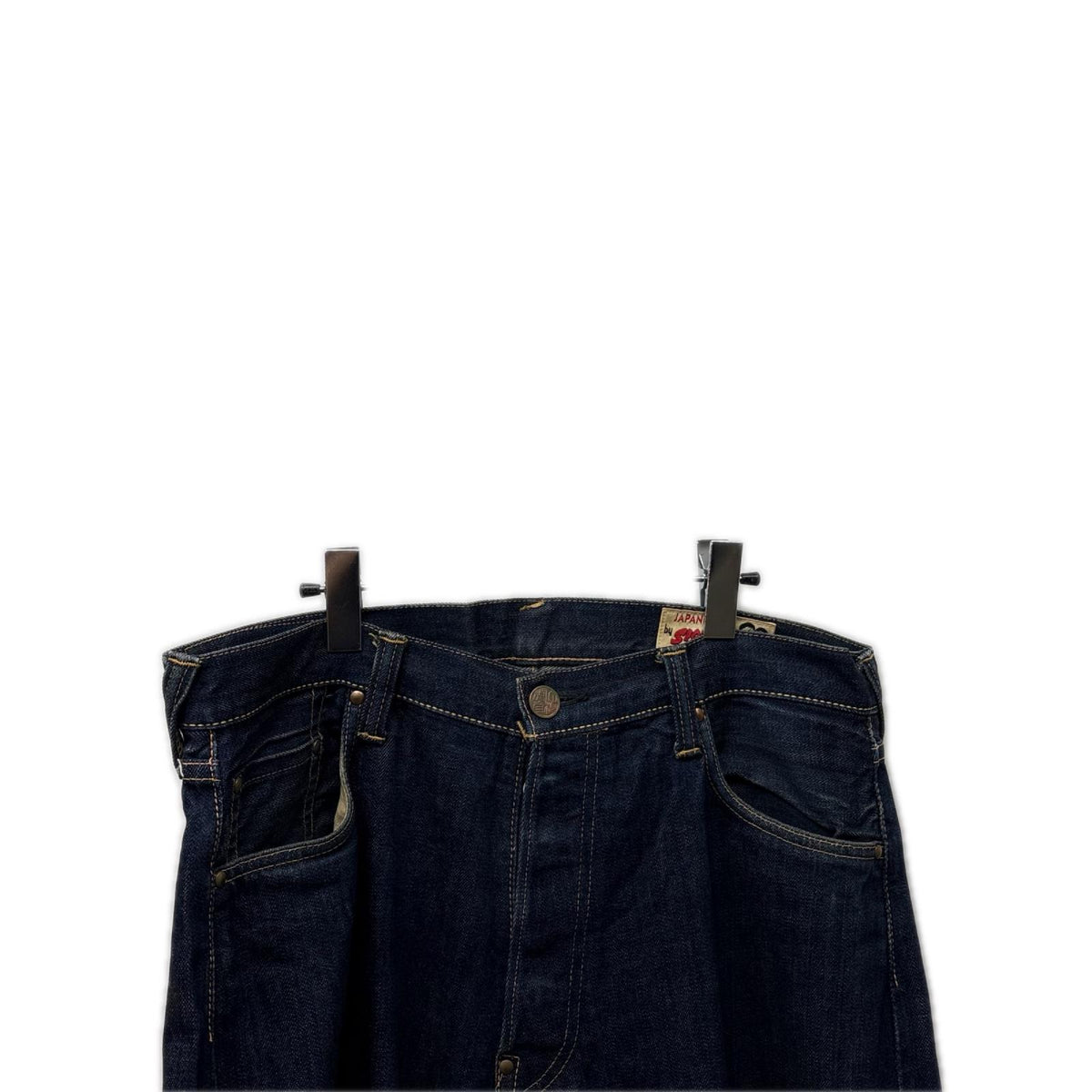 デニムパンツ 塩谷ﾌﾞﾗｻﾞｰｽﾞ ﾋﾞｯｸﾞｶﾓﾒ×家紋 ﾃﾞﾆﾑﾊﾟﾝﾂ (W34) 34 ネイビー