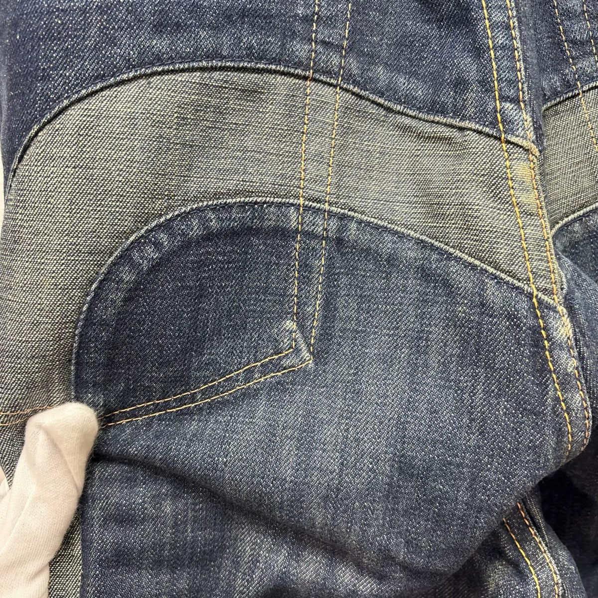 デニムパンツ 塩谷ﾌﾞﾗｻﾞｰｽﾞ ﾋﾞｯｸﾞｶﾓﾒ×家紋 ﾃﾞﾆﾑﾊﾟﾝﾂ (W34) 34 ネイビー
