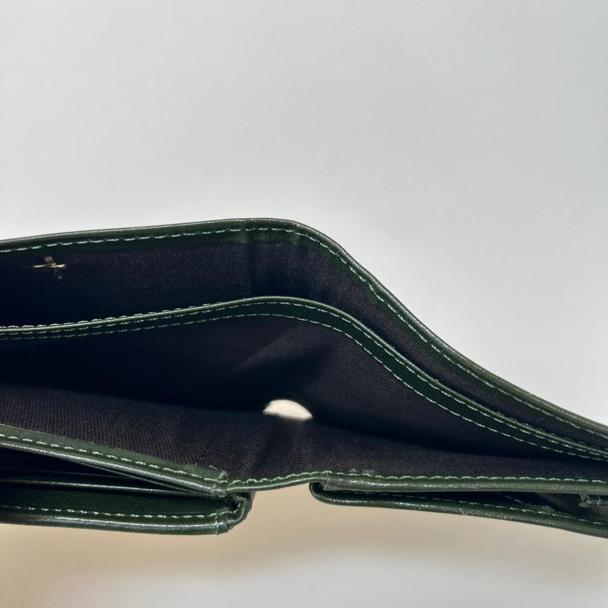 コンパクトウォレット MADE IN ITALY ﾚｻﾞｰｳｫﾚｯﾄ ｸﾞﾘｰﾝ グリーン