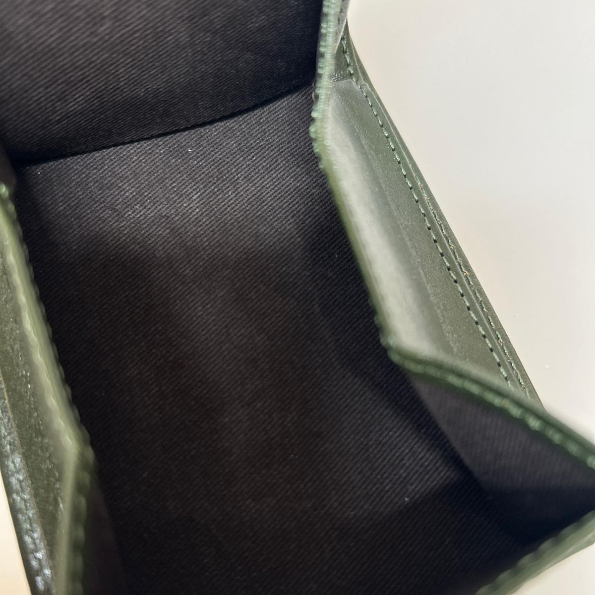 コンパクトウォレット MADE IN ITALY ﾚｻﾞｰｳｫﾚｯﾄ ｸﾞﾘｰﾝ グリーン