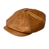 キャスケット STETSON ﾚｻﾞｰ 茶 (L) ブラウン