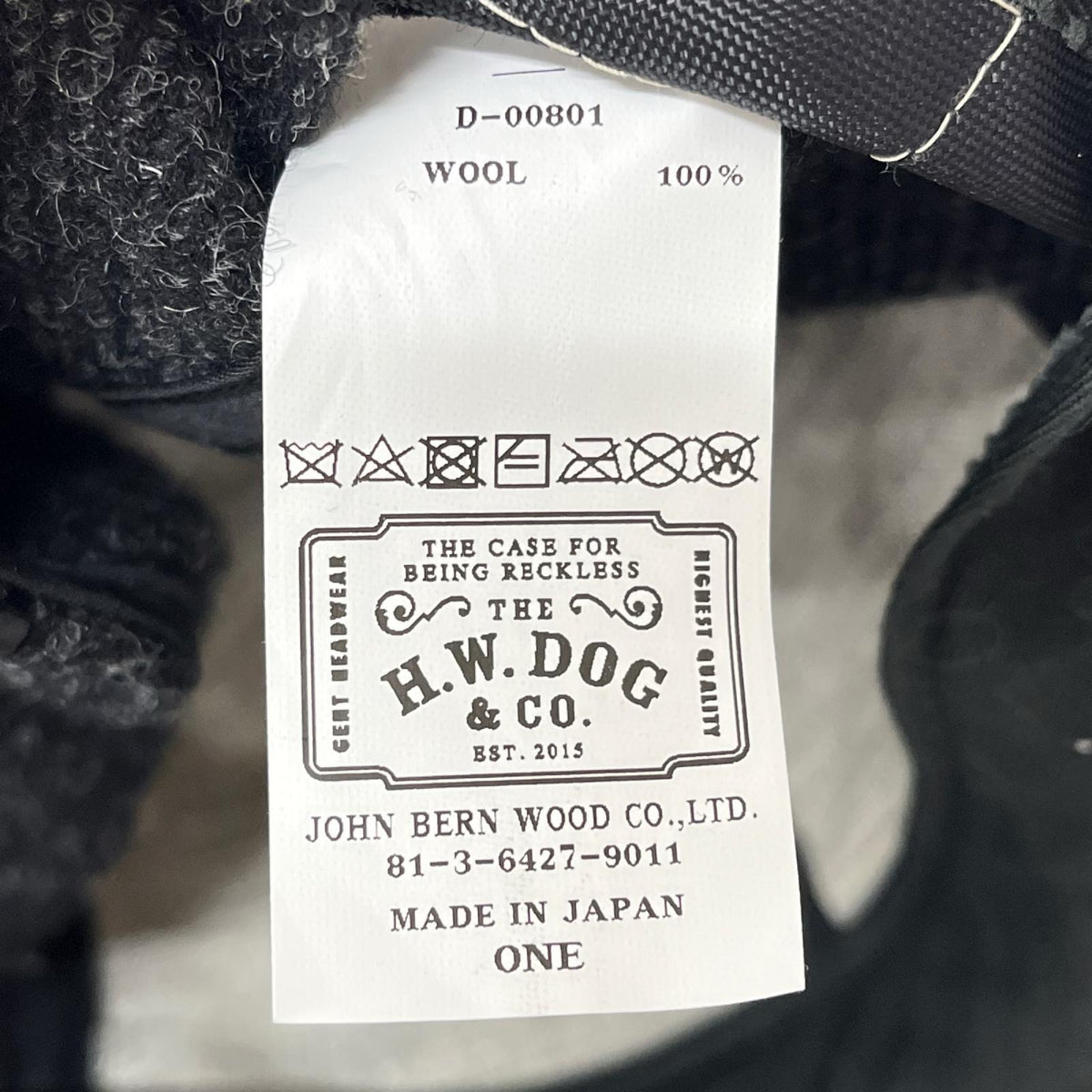 キャップ THE H.W. DOG＆CO CLASSIC CAP ブラック