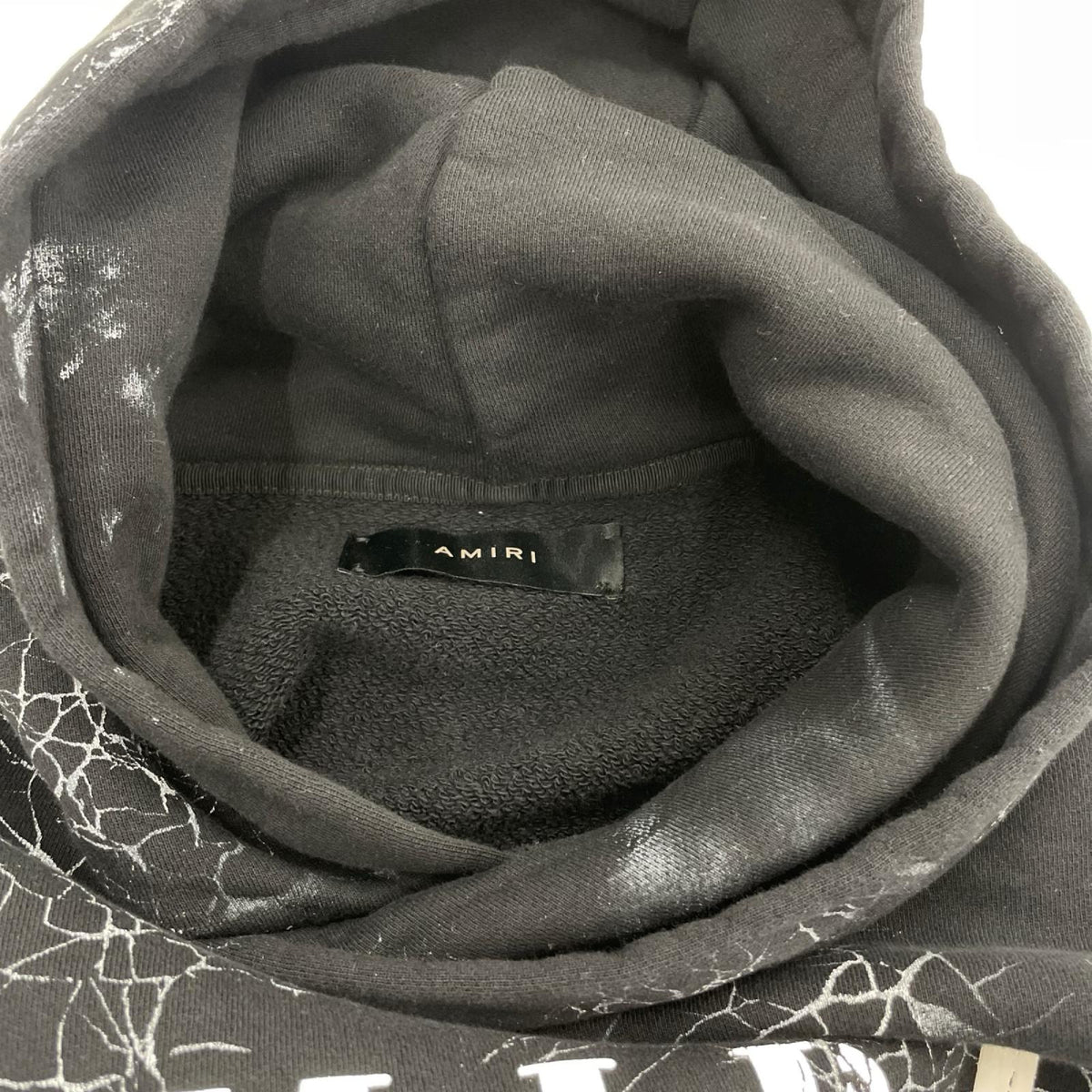 パーカー AMIRI CRACKED DYE CORE LOGO HOODIE XS ブラック
