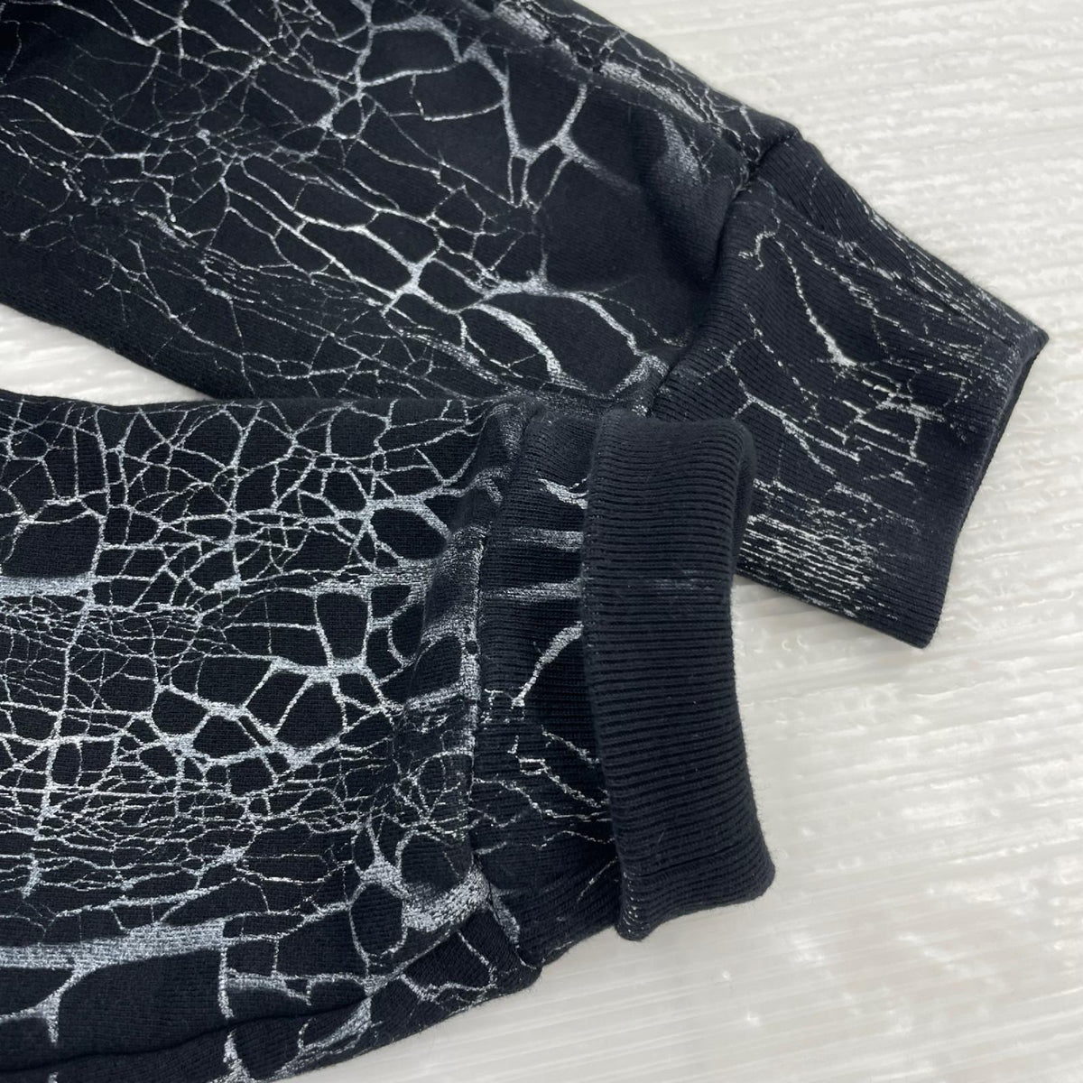 パーカー AMIRI CRACKED DYE CORE LOGO HOODIE XS ブラック