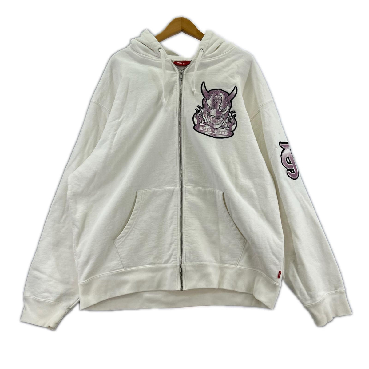 パーカー 22SS Demon Zip Up Hooded Sweatshirt ﾎﾜｲﾄ ホワイト