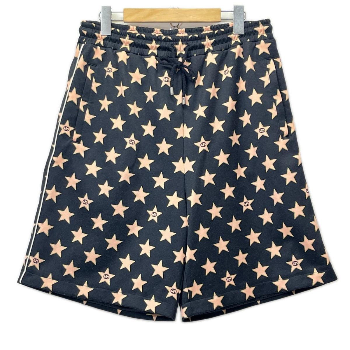 GUCCI/Technical jersey shorts with stars M 705299