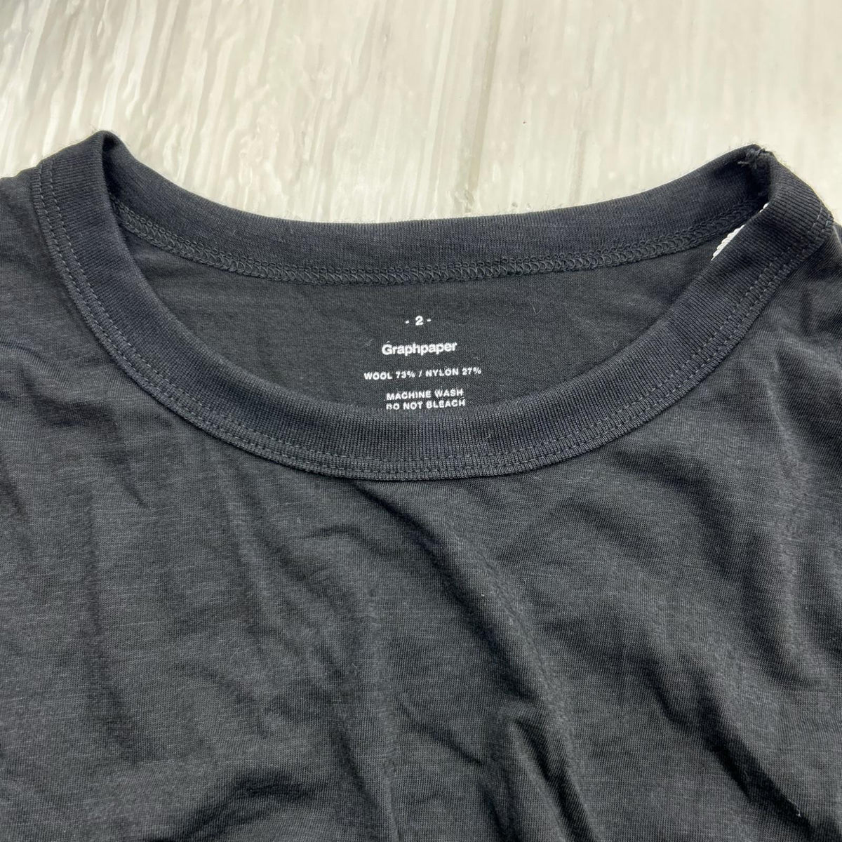長袖Ｔシャツ Wool Cordura L/S Tee 2 ブラック