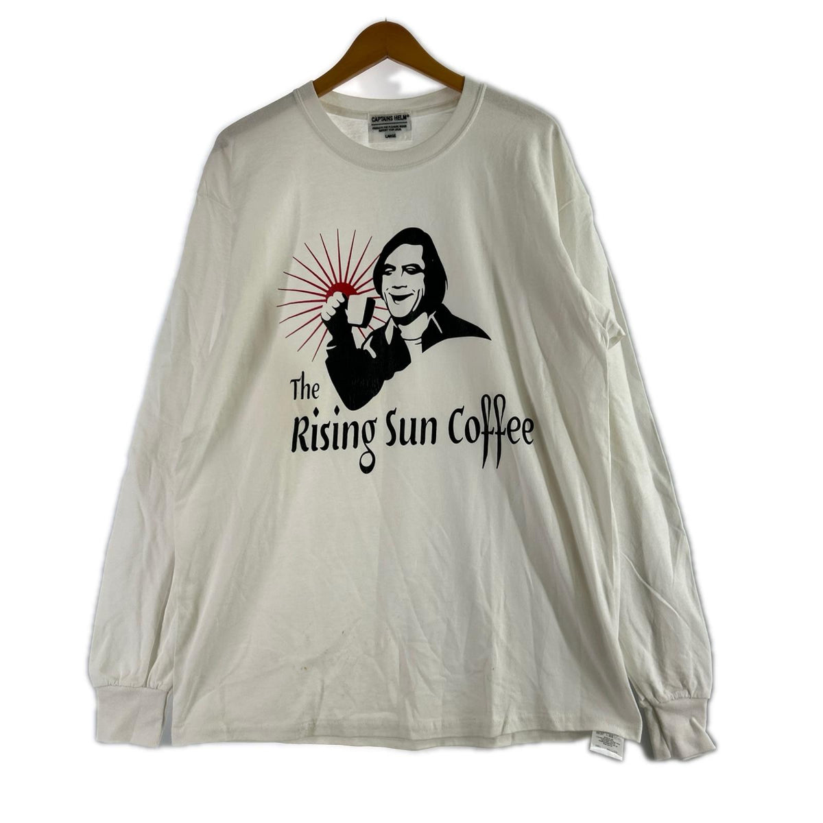長袖Ｔシャツ ｻﾞﾗｲｼﾞﾝｸﾞｻﾝｺｰﾋｰ L ホワイト