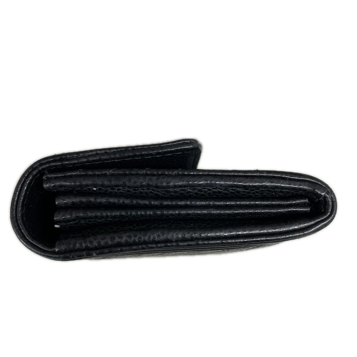 ボーイシャネル ロングフラップ シルバー金具 黒 A80286
