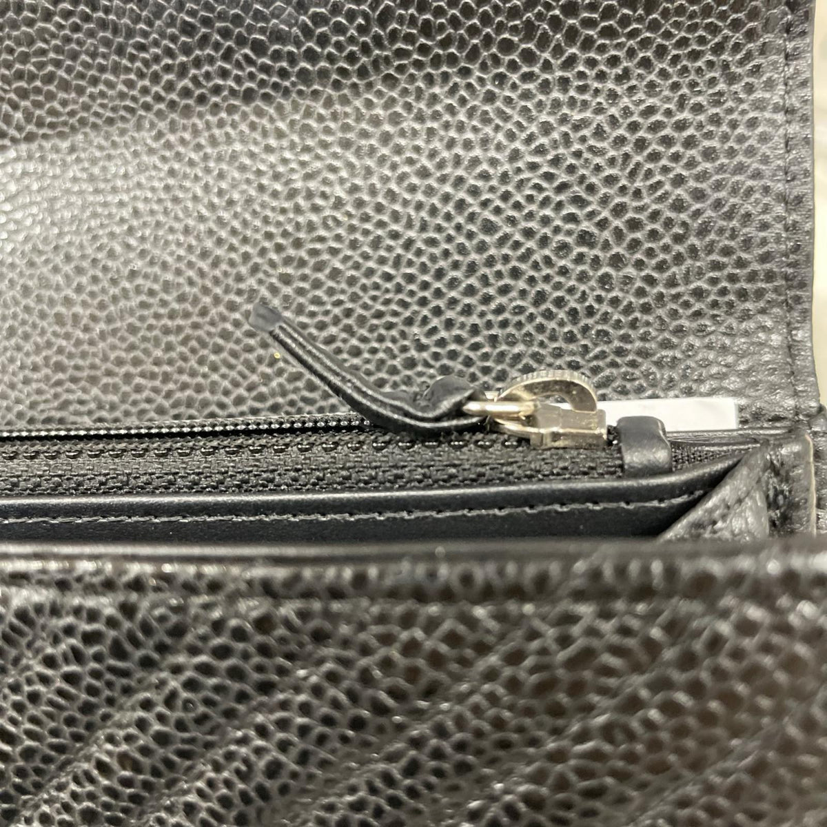 ボーイシャネル ロングフラップ シルバー金具 黒 A80286
