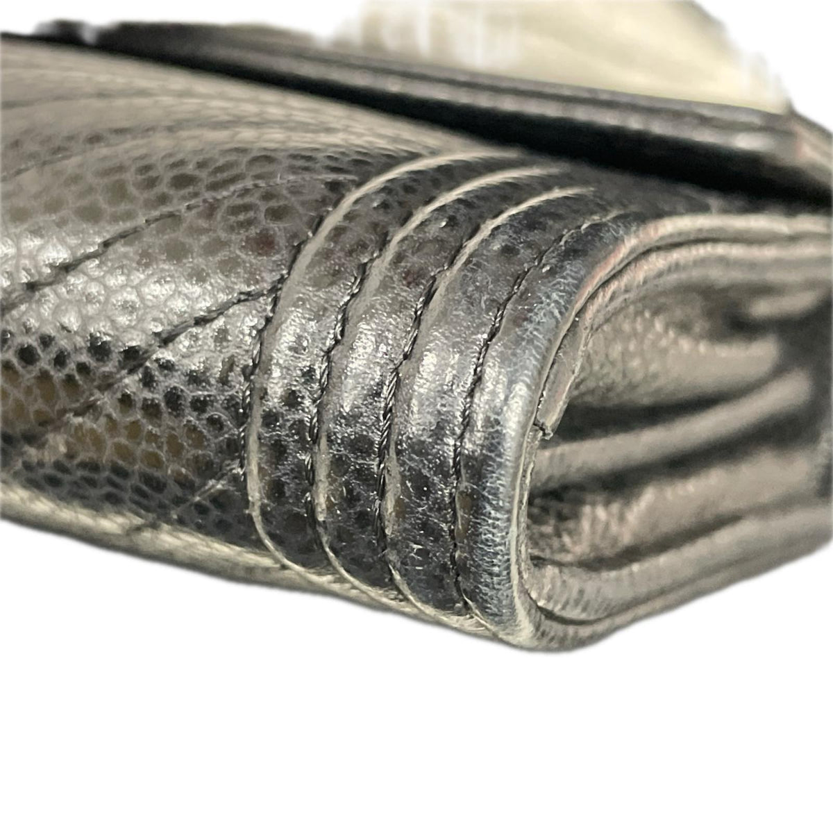 ボーイシャネル ロングフラップ シルバー金具 黒 A80286