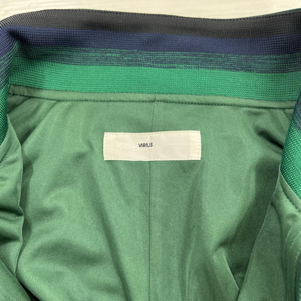 ジャケット STRETCH GEORGETTE BLOUSON ｸﾞﾘｰﾝ 48 グリーン