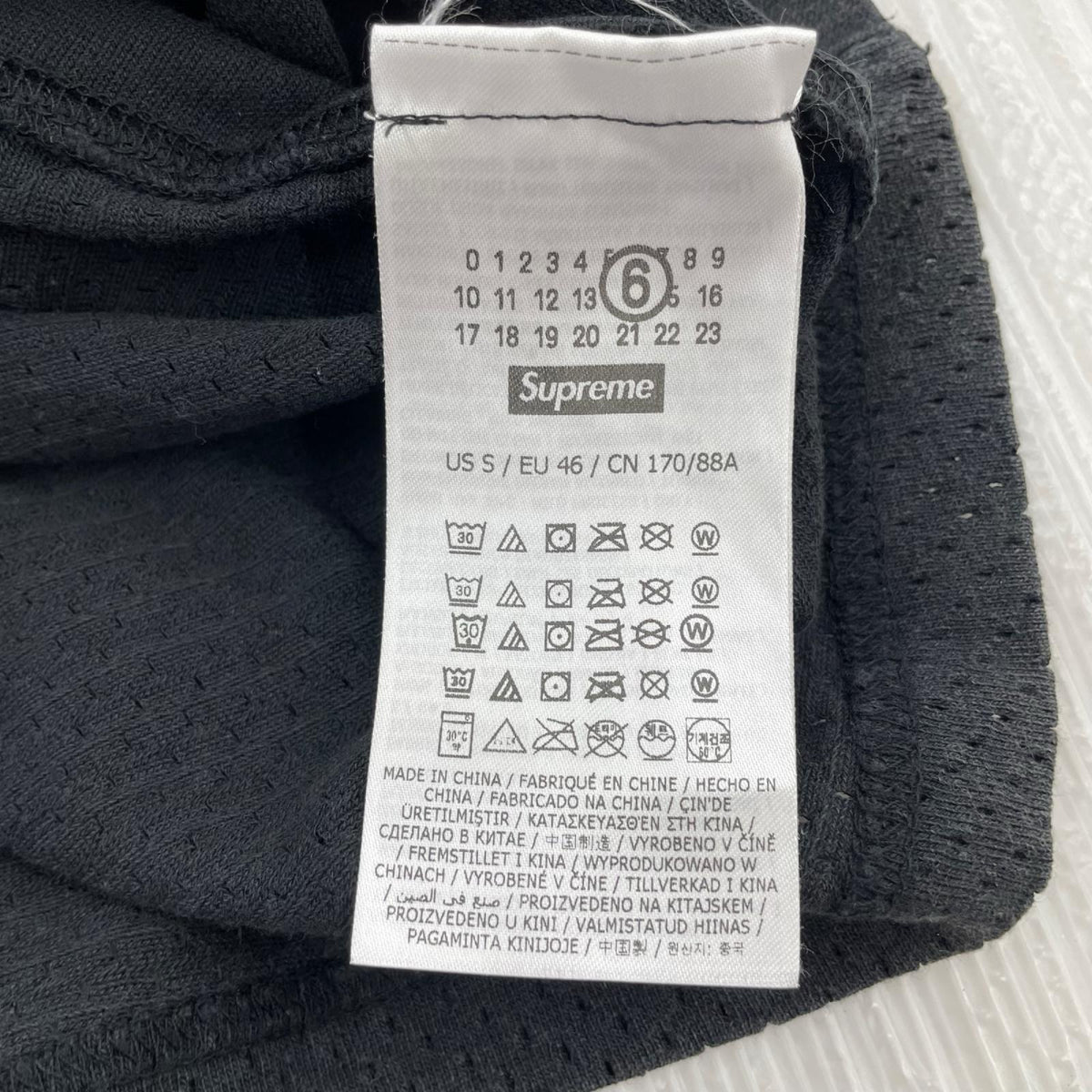 半袖Ｔシャツ MM6 Maison Margiela Football Jersey S S ブラック