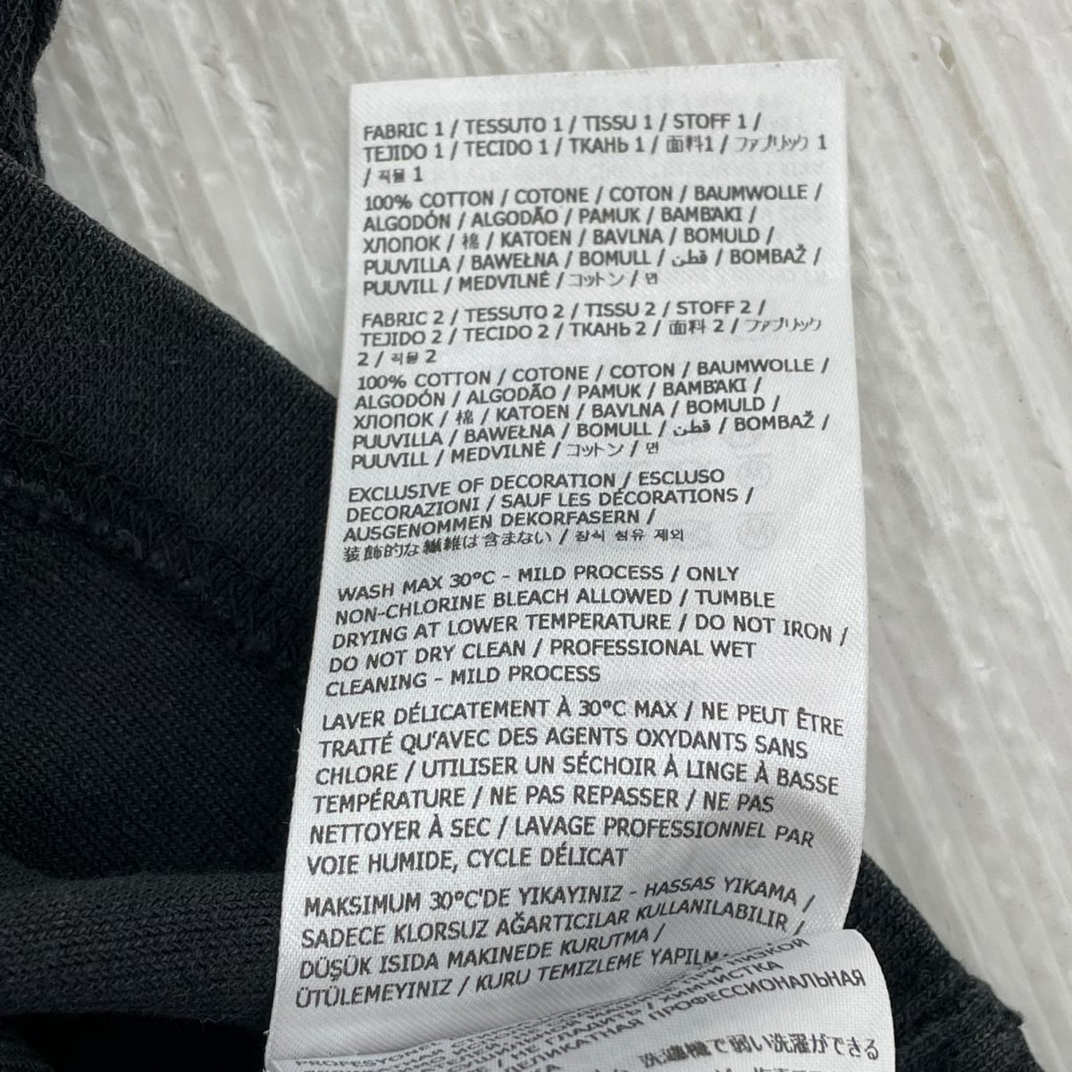 半袖Ｔシャツ MM6 Maison Margiela Football Jersey S S ブラック