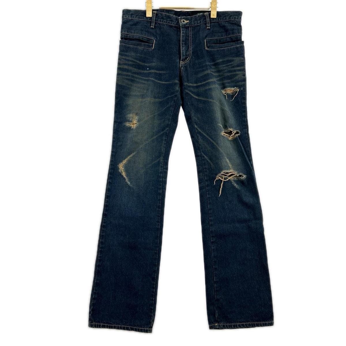 デニムパンツ Straight Damage Denim 3 IDG