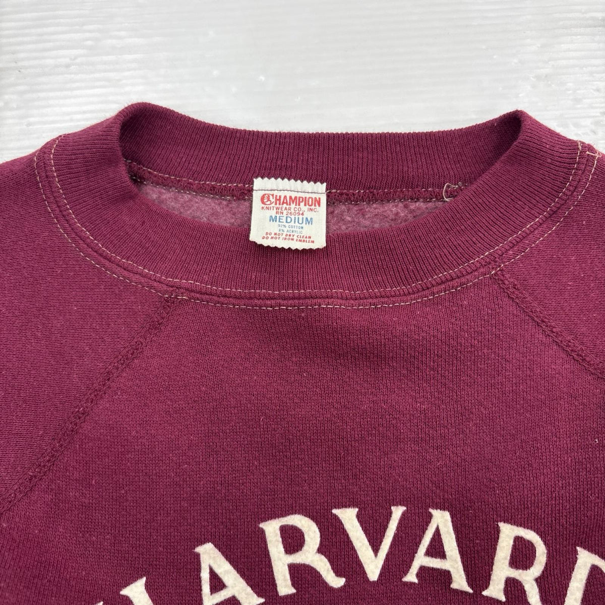 スウェット HARVARD REVERSE WEAVE/ﾚｯﾄﾞ M