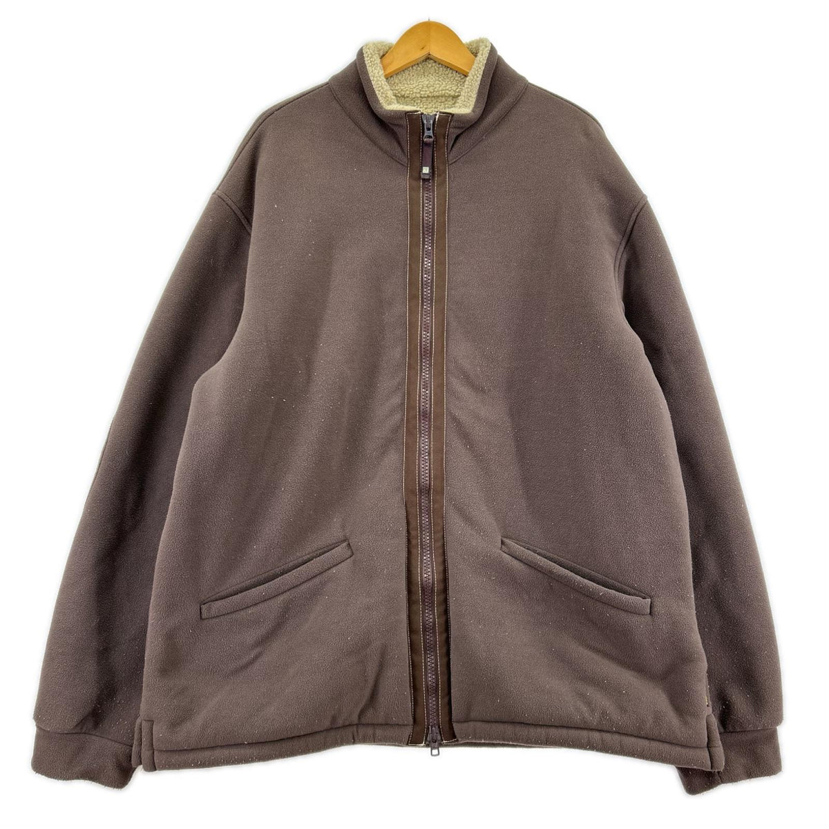 ジャケット 90-00s 裏起毛fleece jacket XL BRW ブラウン