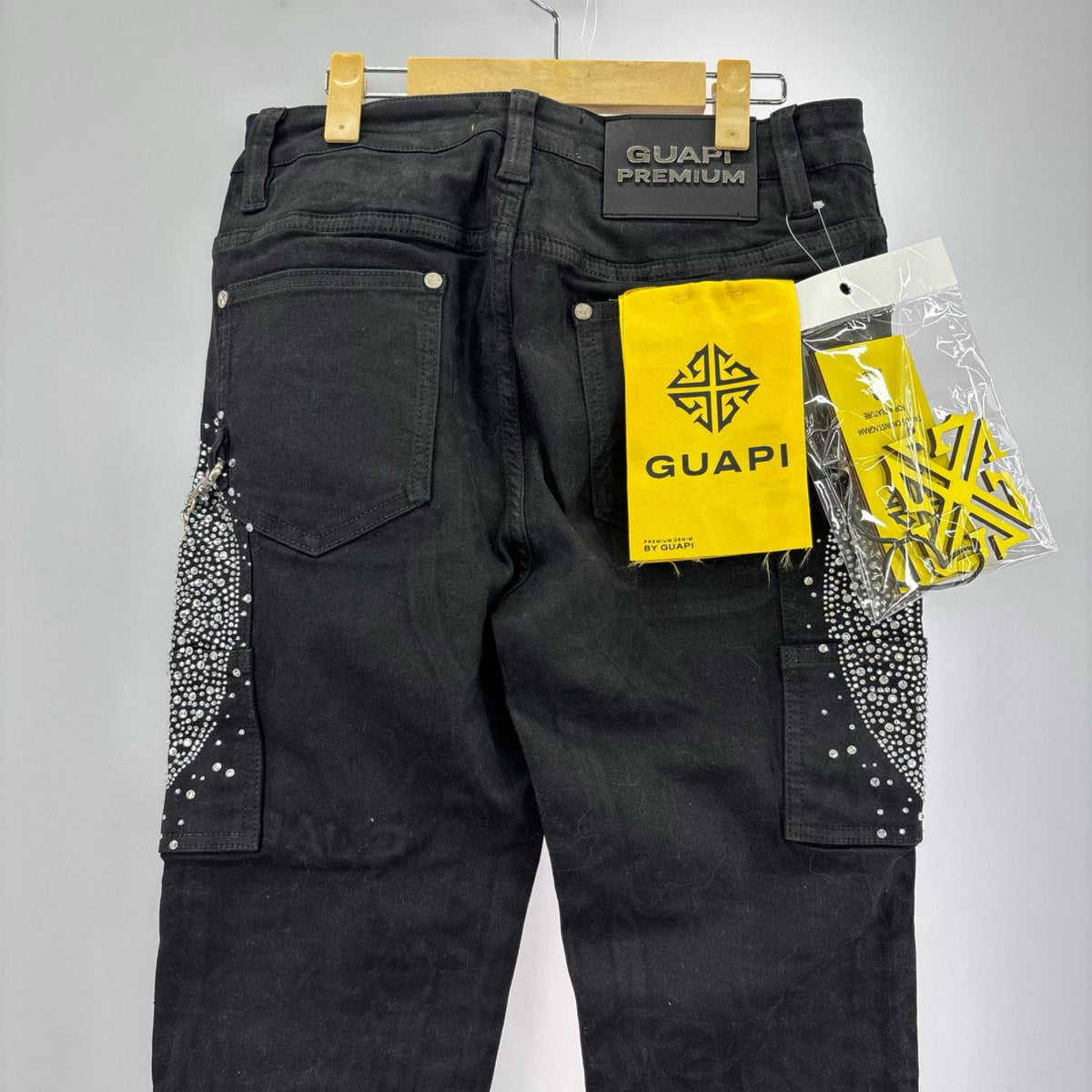 デニムパンツ WAXED CALLIGRAPHY DENIM 30 ブラック