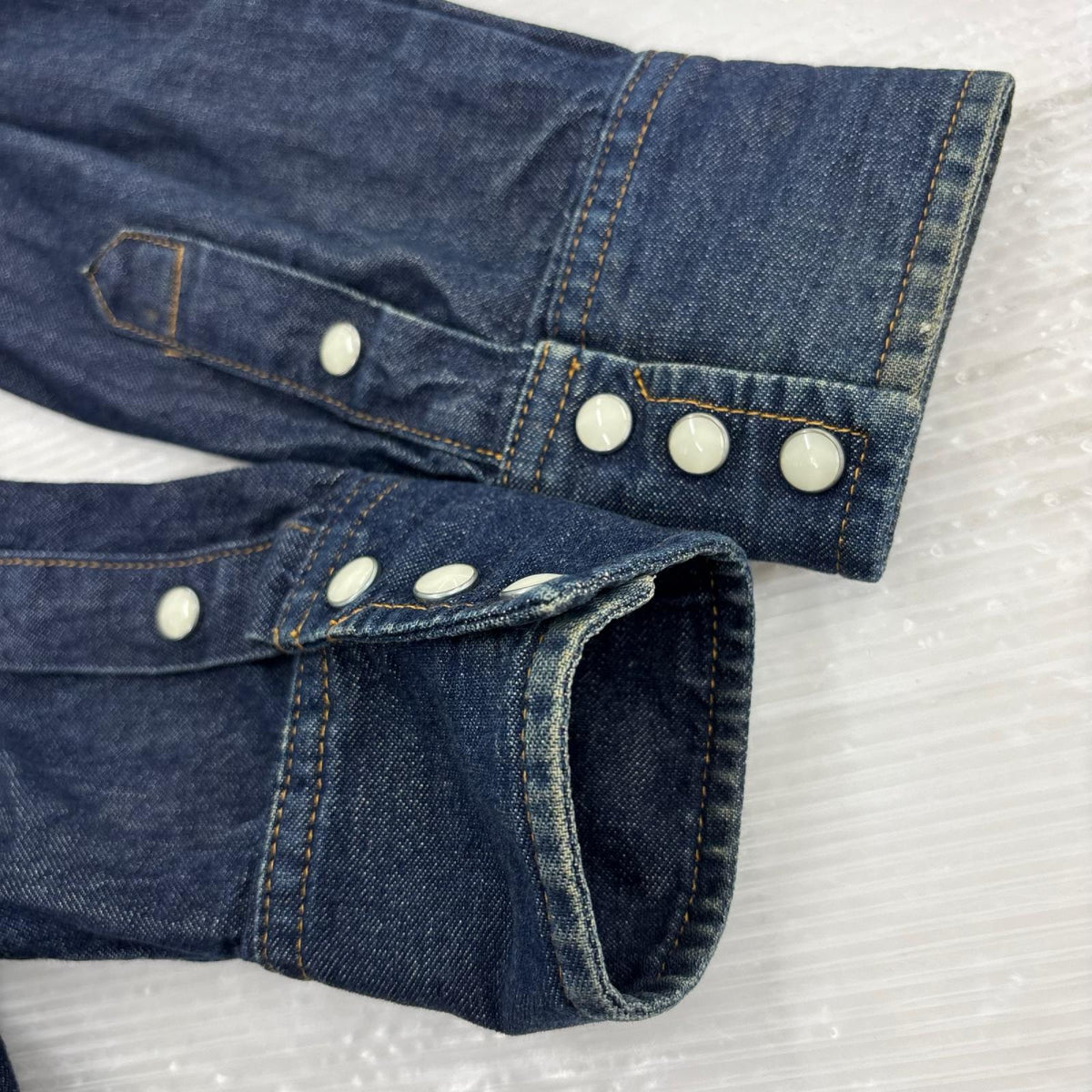長袖シャツ ﾃﾞﾆﾑｼｬﾂ S ネイビー