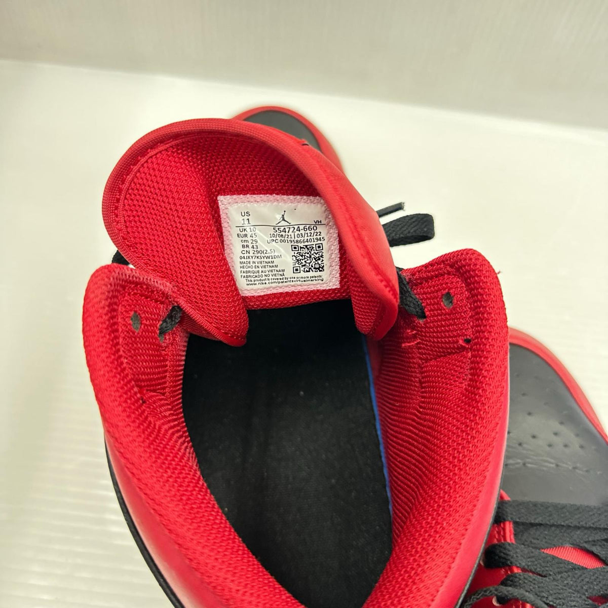 スニーカー Air Jordan 1 Mid Reverse Bred 29.0cm 29