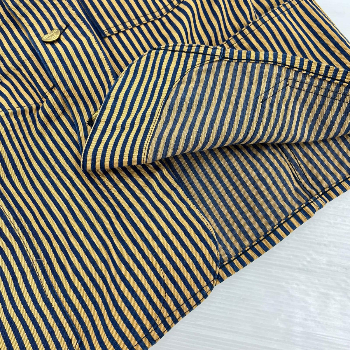 ジャケット TCB jeans CATHARTT CHORE COAT STRIPE 44 ブラウン