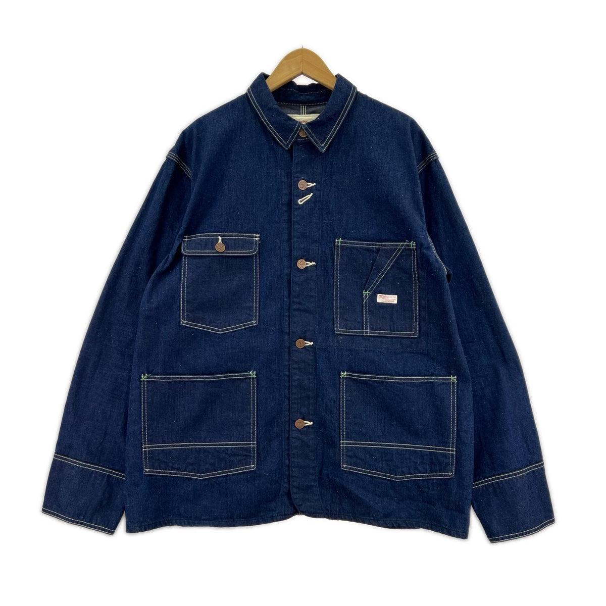 デニムジャケット TCB jeans ﾀﾋﾞｰｽﾞｼﾞｬｹｯﾄ 44 ネイビー