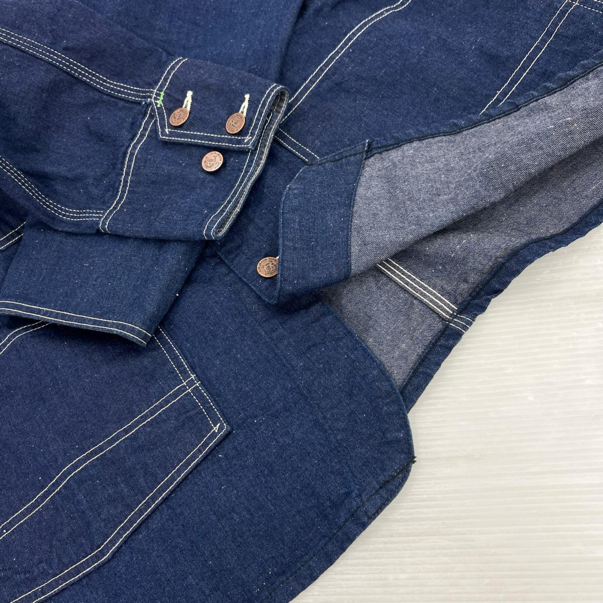 デニムジャケット TCB jeans ﾀﾋﾞｰｽﾞｼﾞｬｹｯﾄ 44 ネイビー