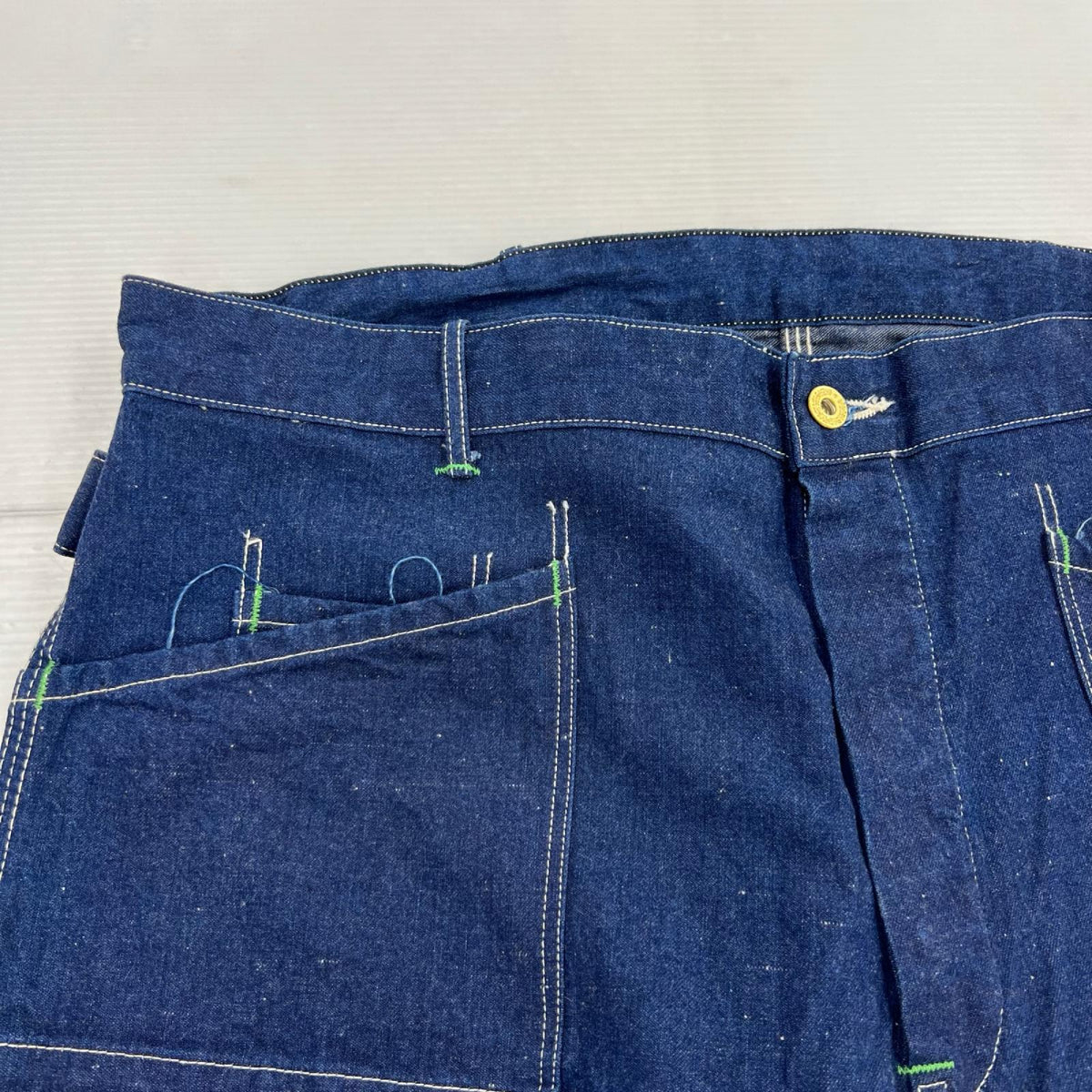 デニムパンツ TCB JEANS ﾀﾋﾞｰｽﾞﾜｰｸﾊﾟﾝﾂ 38 ネイビー