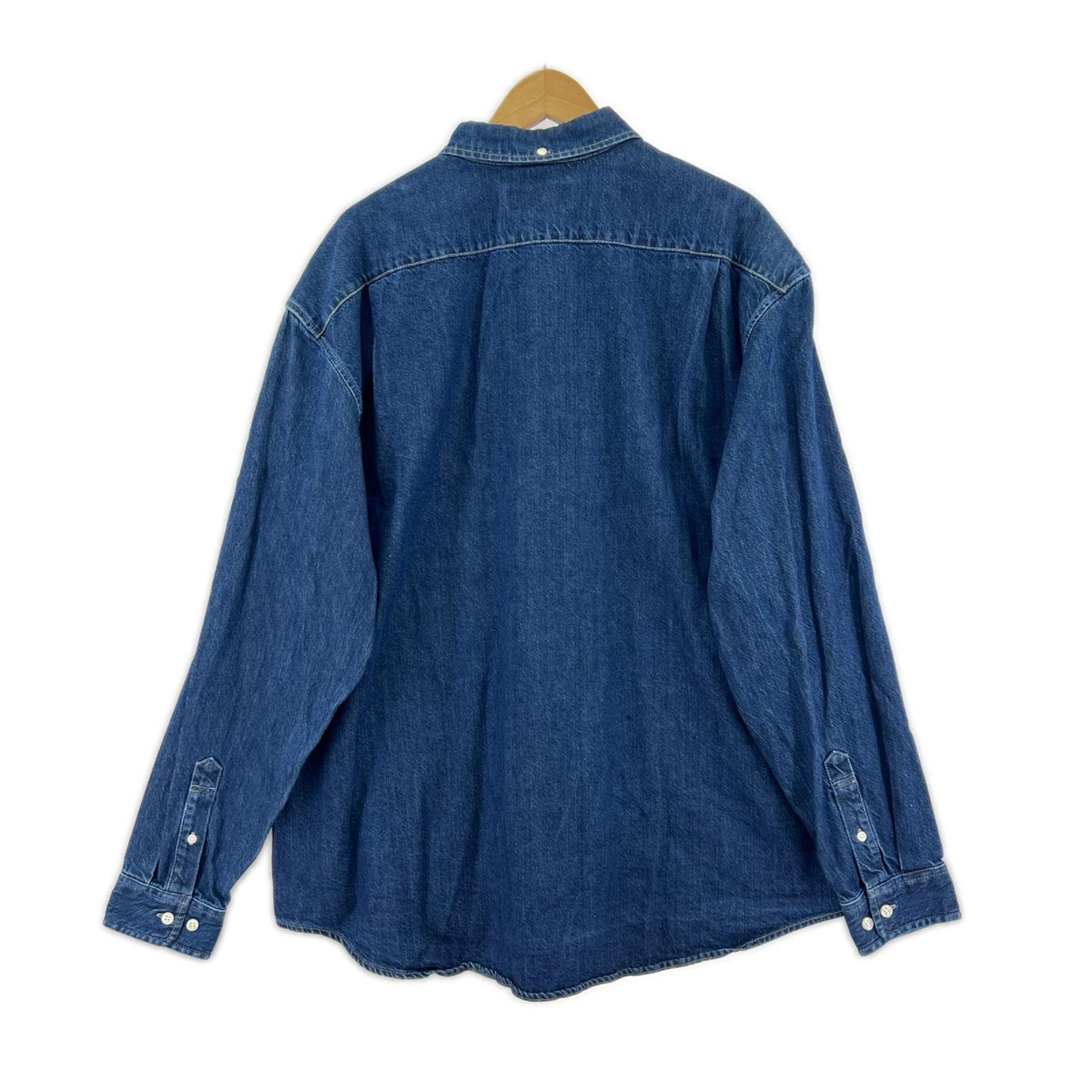 長袖シャツ Small Box Denim Shirt ネイビー