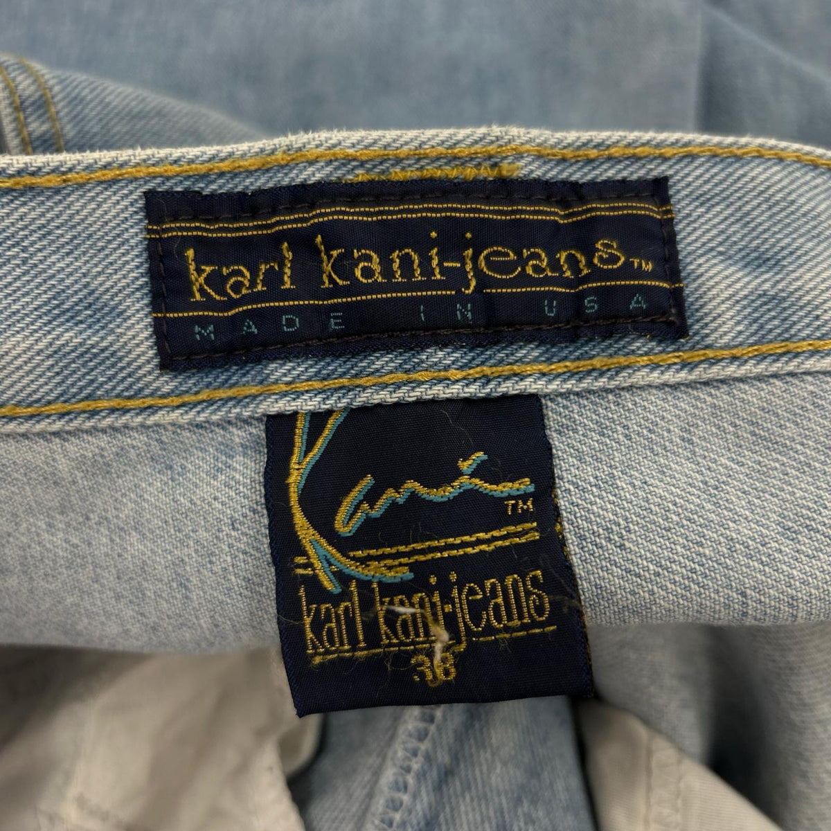 デニムパンツ karl kani-jeans バギーパンツ プレート