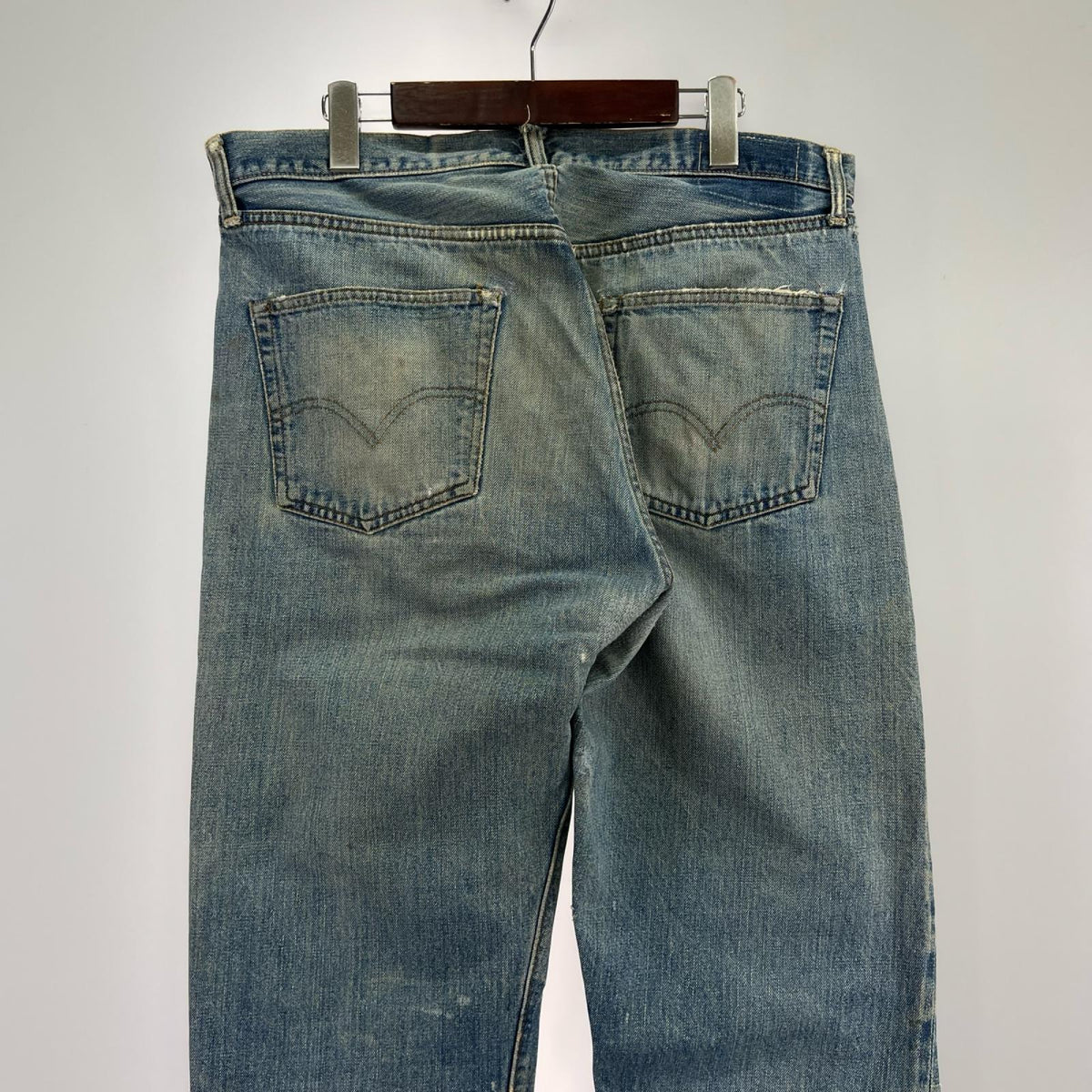 デニムパンツ 501 66前期 刻印6 BIG E 実寸W36 ブルー