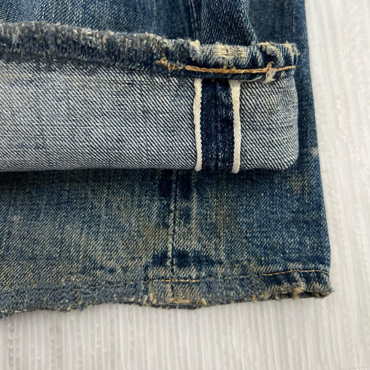 デニムパンツ 501 66前期 刻印6 BIG E 実寸W36 ブルー