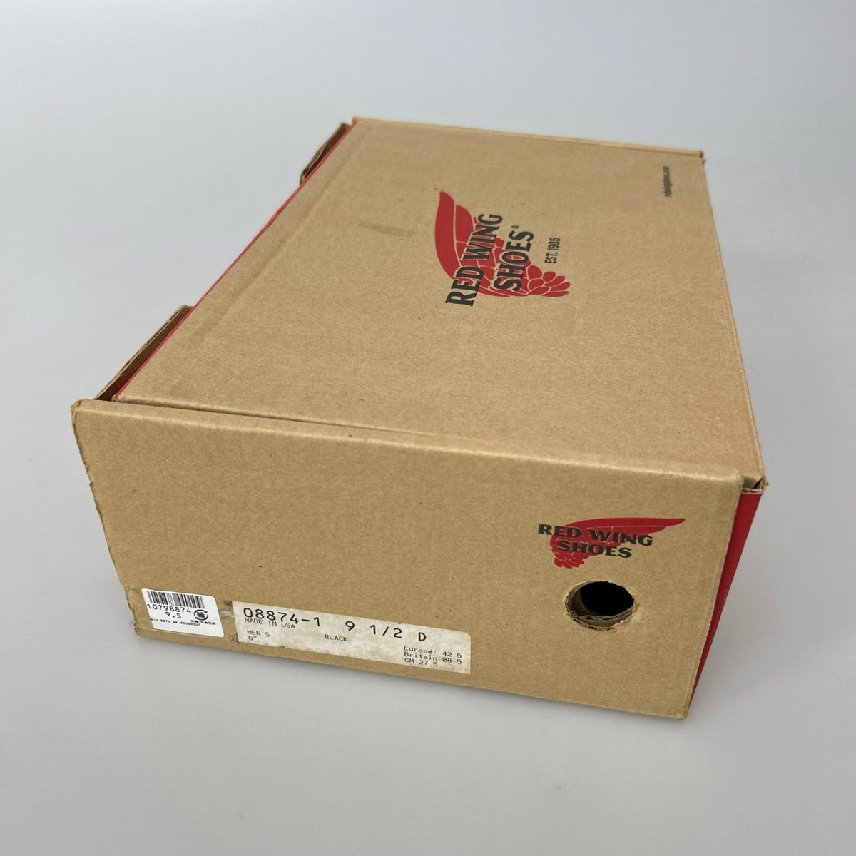 ブーツ 8874 ﾓｯｸﾄｩ ﾌﾞﾗｯｸ ｽｴｰﾄﾞ 27.5cm (US9 1/2 UK9 EU45) ブラック