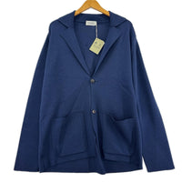 テーラードジャケット AUTRY ｳｰﾙﾆｯﾄｼﾞｬｹｯﾄ 紺 (L) L ネイビー