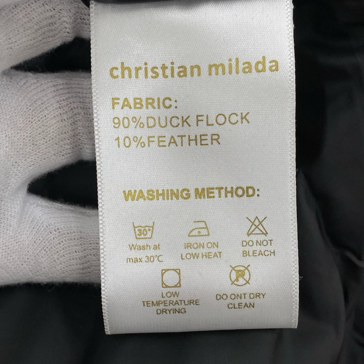 ダウンジャケット CHRISTIAN MILADA 52 ﾌﾞﾗｯｸ 52 ブラック