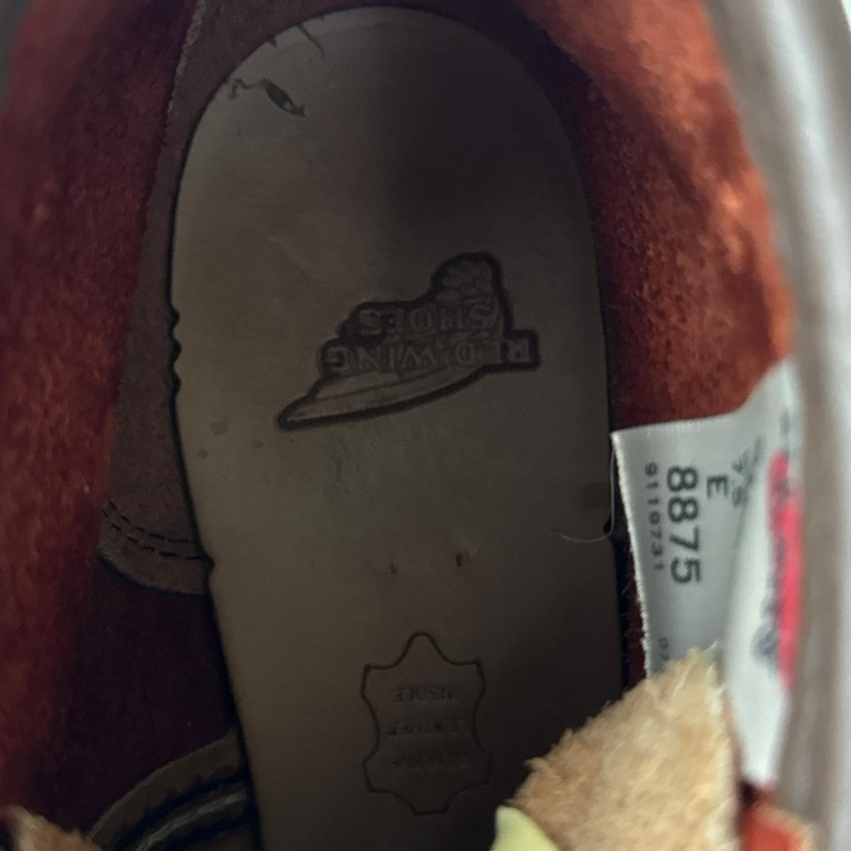 ブーツ 23年製 復刻 犬タグ 8875 (US7.5E 25.5cm) 赤茶