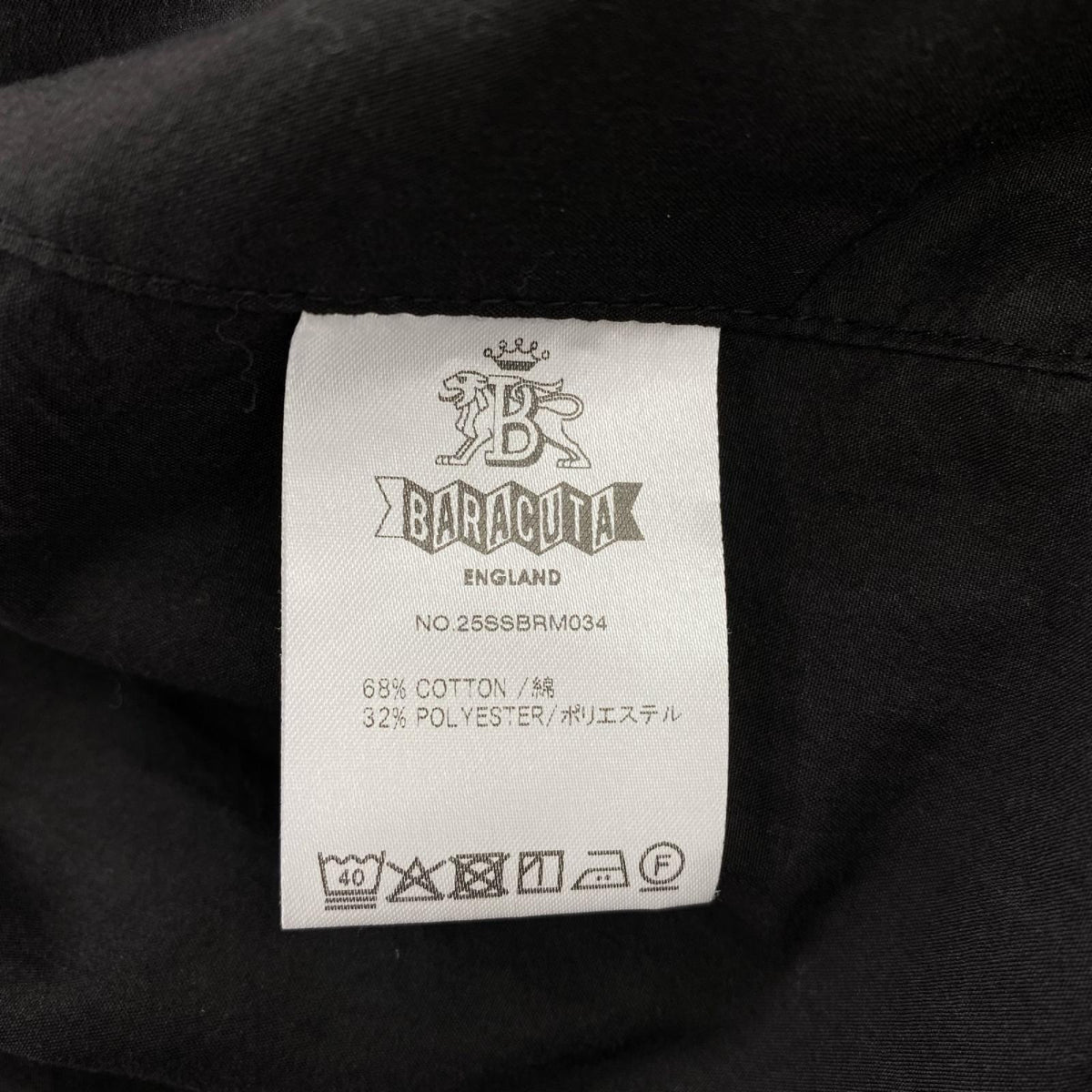 ブルゾン 25SS BARACUTA ﾊﾞﾗｸｰﾀ G9 ﾎﾞｯｸｽ -42 42 ブラック