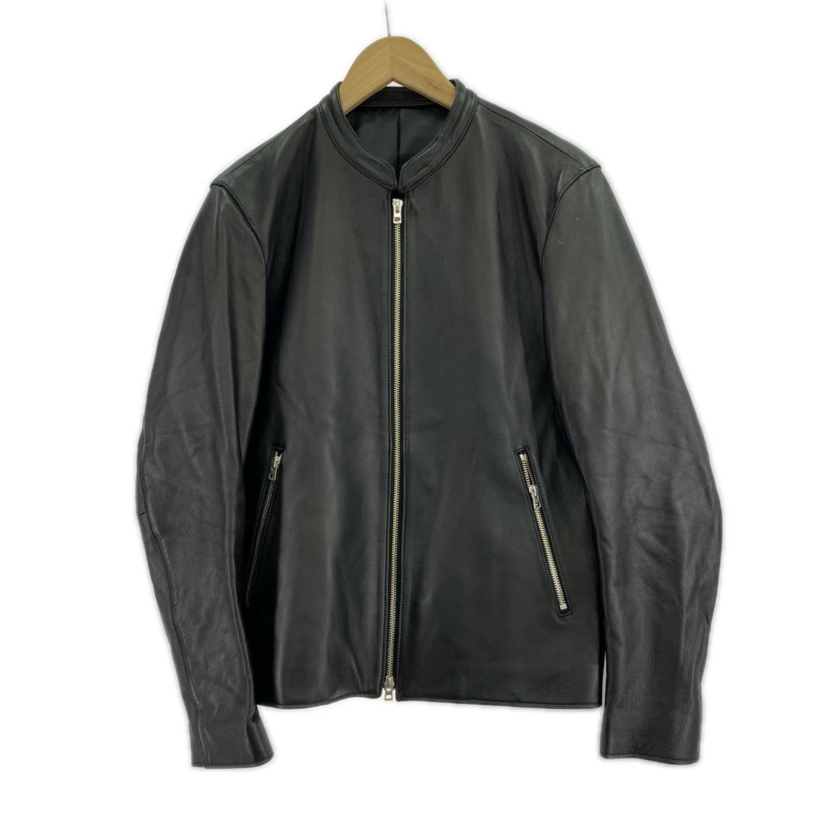 レザージャケット LIDnM 17ss SINGLE RIDERS JACKET ﾌﾞﾗｯｸ L L ブラック