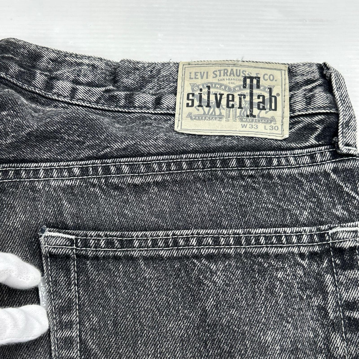 デニムパンツ SILVERTAB BAGGY 黒 (33/30) 33 ブラック