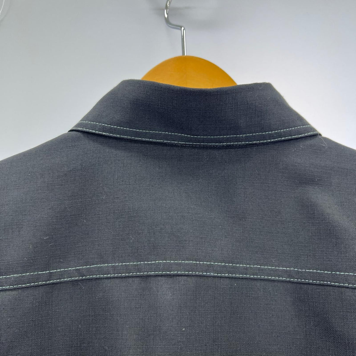 長袖シャツ 21SS/TROPICAL WOOL SHIRT/48 48 ブラック
