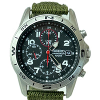腕時計 SEIKO セイコー デイト クロノグラフ ブラック