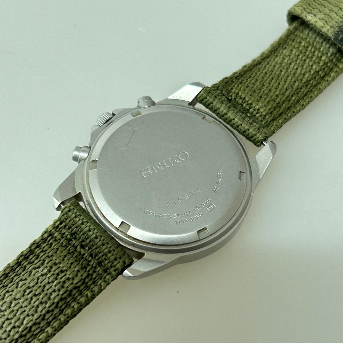 腕時計 SEIKO セイコー デイト クロノグラフ ブラック