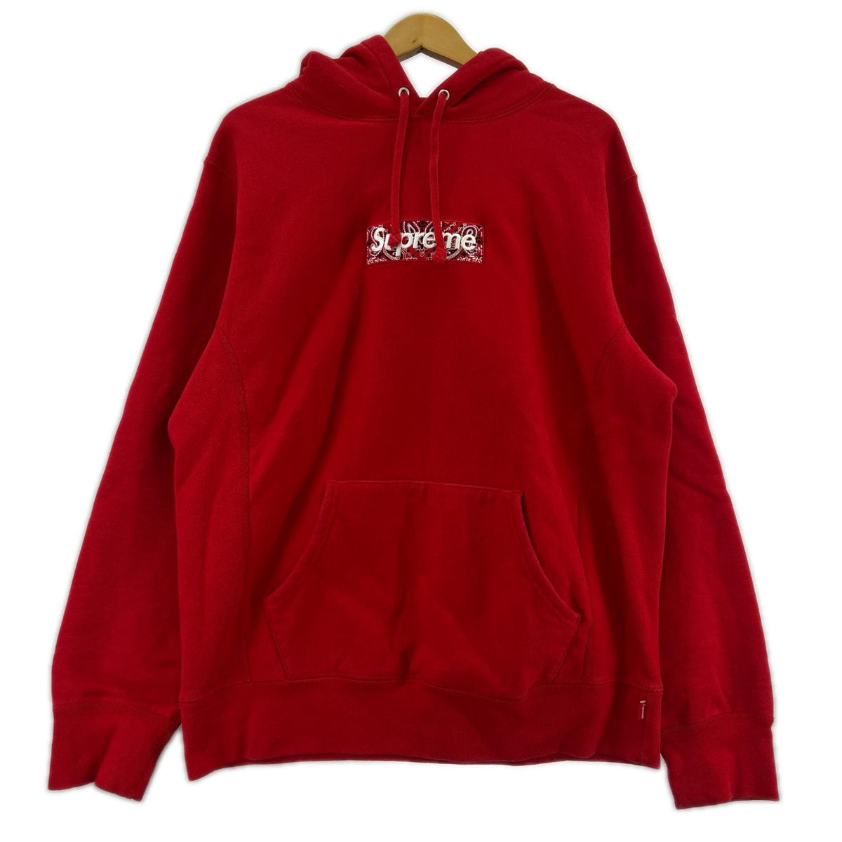 パーカー Supreme 19aw bandana box logo hooded Sweatshirt 赤（M） M レッド