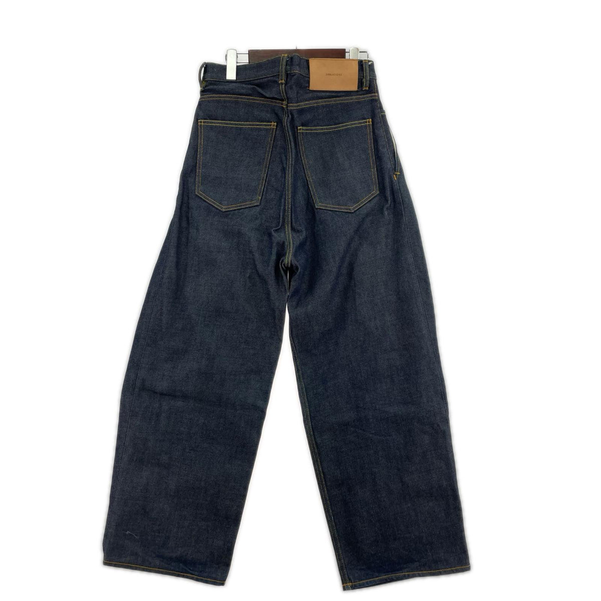 デニムパンツ 2TUCK WIDE DENIM PANTS -ENTASIS Mk-Ⅱ-0 ブルー