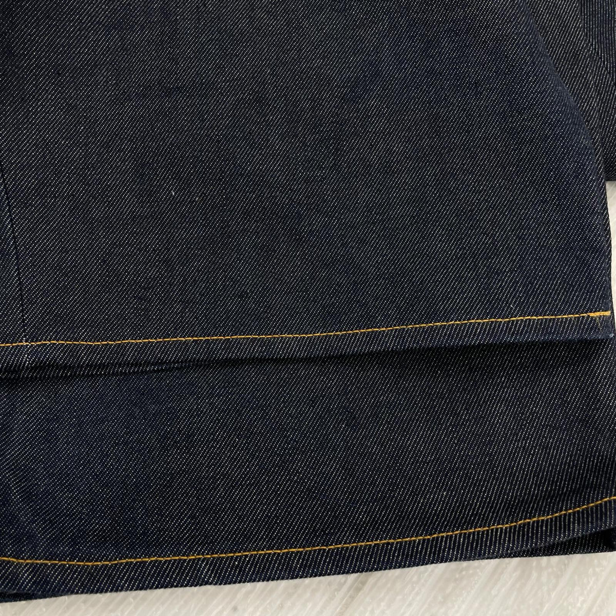 デニムパンツ 2TUCK WIDE DENIM PANTS -ENTASIS Mk-Ⅱ-0 ブルー