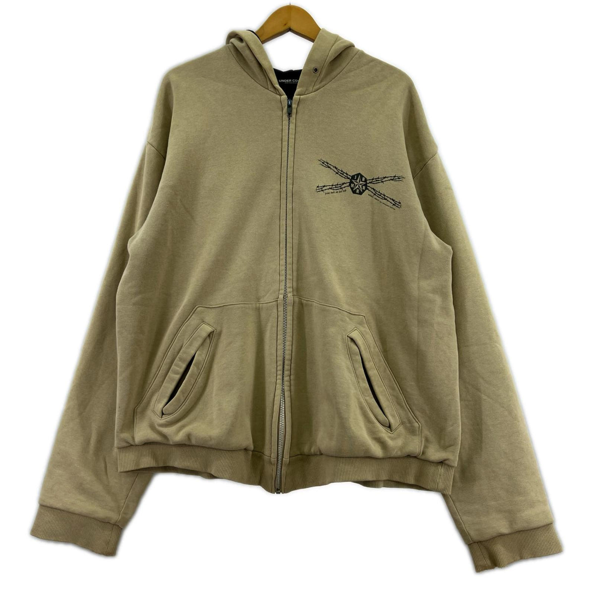 パーカー UNDERCOVER 96AW ﾜｲﾔｰ期 ｼﾞｯﾌﾟﾊﾟｰｶｰ ベージュ